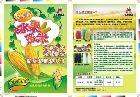 水果玉米宣传页