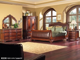 拱型窗传统卧室