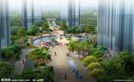小区景观效果图