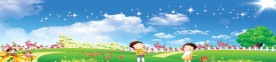 幼儿风景矢量图