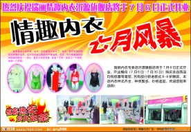 情趣内衣广告