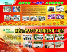 电力 展板