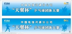 中国电信天翼杯乒乓球比赛背景