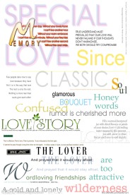 精品婚纱照各种艺术字体 插图图片