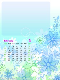 幸福花园09个性台历模版