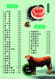 火锅菜单（封二）