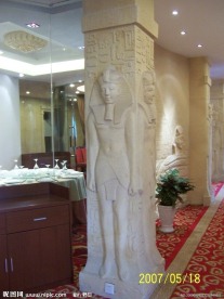 埃及风格浮雕柱