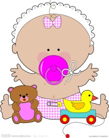 可爱外国婴儿矢量素材