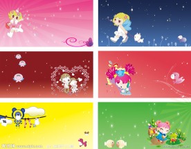 卡通背景模版 幼儿园广告 儿童节 六一