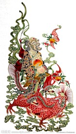 清代陕西皮影八仙过海之铁拐李