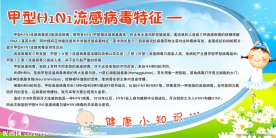 社区预防流感宣传展板背景广告