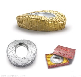 银色金属鸟巢烟灰缸