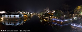 乌镇夜景全景