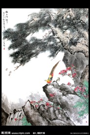 齐白石第四代传人书画名家 邱杨花鸟国画作品【幽谷轻声】