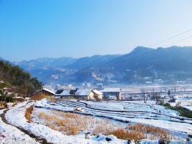 乡村雪景
