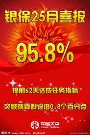 银保25月喜报