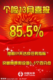 个险13月喜报