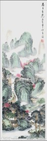满目春光山水画
