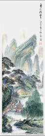 国画 夏山积翠图