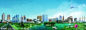 盐城市区新面貌全景图