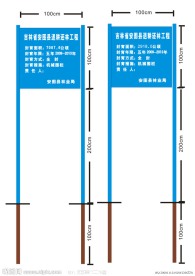 退耕还林标识牌