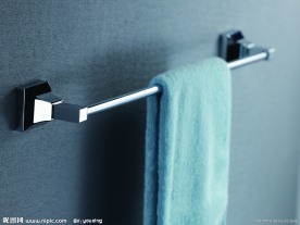 全铜单杆浴巾架 毛巾架 卫浴 洁具