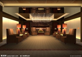 会所室内效果图PSD分层