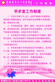 医院制度展板