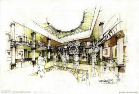 室内设计手绘效果图