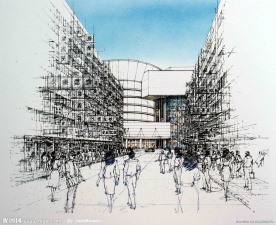 景观设计手绘效果图