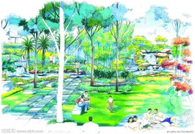 景观设计手绘效果图