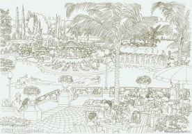 景观设计手绘效果图