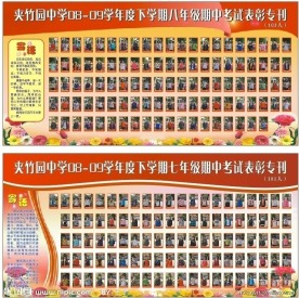 考试展板