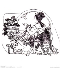 桃花飞燕（背面）