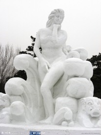 哈尔滨冰雪展雪雕《女神》