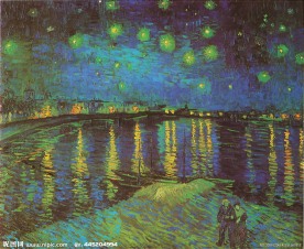 满天星斗下的罗纳河