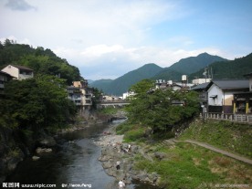 溪流 河流 瀑布 绿树 树林 森林 风景 旅游 石头