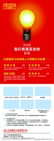 X展架 招聘灯炮篇