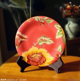 太阳花装饰盘