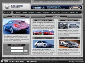 欧美汽车类网站模板