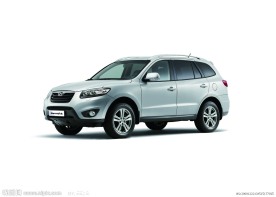 汽车摄影2010款新胜达外观3