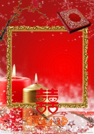 古典风格婚纱摄影相册封面模板