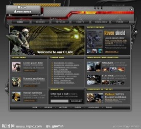 欧美游戏类模板