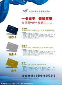 星级酒店VIP卡海报