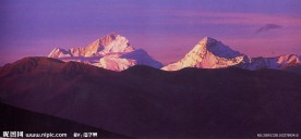 珠峰 珠穆朗玛峰 晚霞 朝阳 夕阳