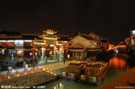 古运河南禅寺段夜景