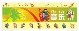 音乐展板