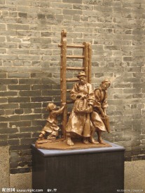 佛山梁园铜雕 归侨