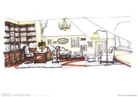 室内设计手绘效果图