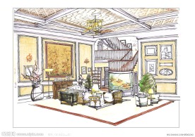 室内设计手绘效果图